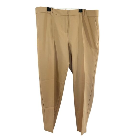 NEW Talbots Hampshire Ankle Pant Straight Leg Khaki Tan - Size 22W - Picture 1 of 7